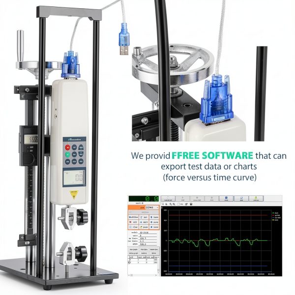 Mxmoonfree Force Gauge Test Stand Digital Displacement Scale-1