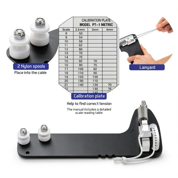 Touri Tension Gauge Sailboat Rigging High Precision Durable-2