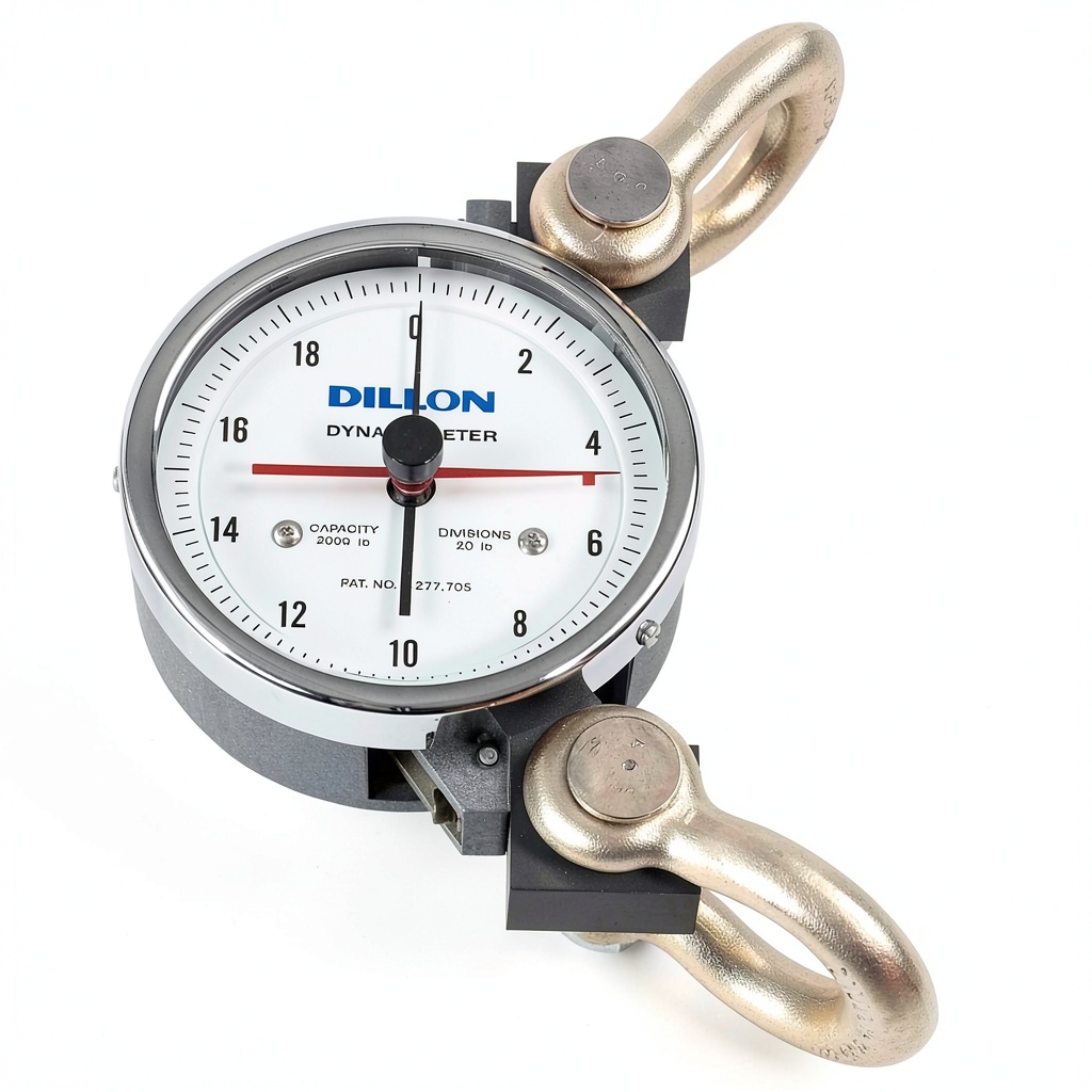 Installing Dillon Group Force Gauge Industrial Measurement Tool on a wooden desk