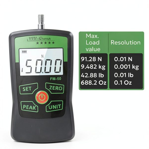 VVV-Group FM-50 Digital Force Gauge High Precision-1