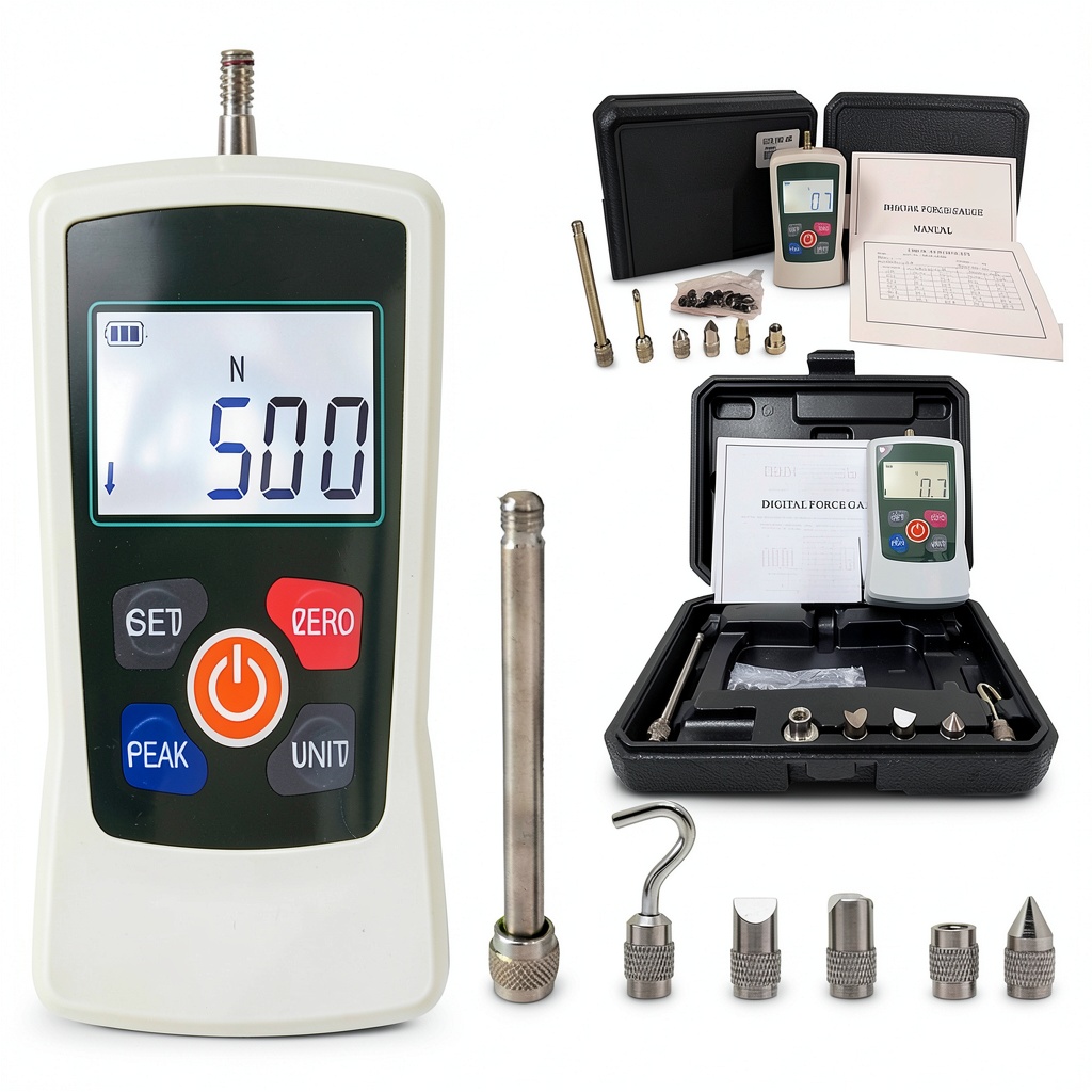 VTSYIQI Digital Force Gauge displaying measurement on screen
