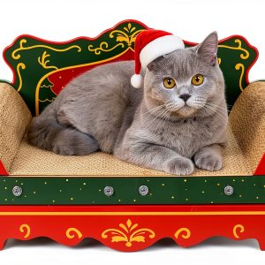 Scratching Sofa COOZMENT Christmas Cat Couch Pad Red 23x12.2x10.7-0