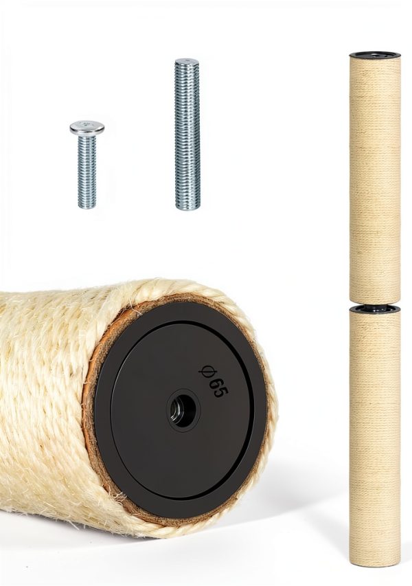 Cat Scratching Post 4PCS M8 PETUOL 15.7in Sisal Pole Screws-1