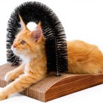 Cat Self Groomer by FUKUMARU 2.0 Arch Scratcher Pad for Cats & Dogs-0