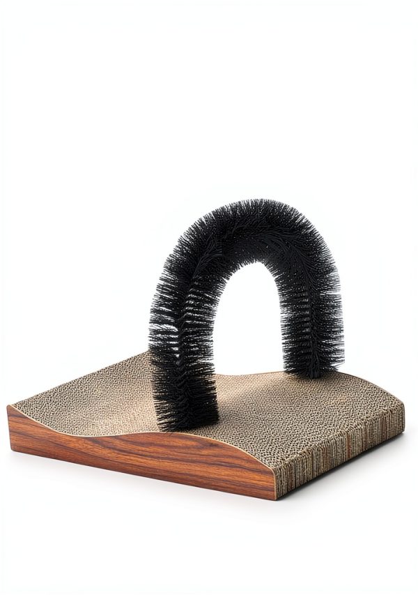 Cat Self Groomer by FUKUMARU 2.0 Arch Scratcher Pad for Cats & Dogs-1