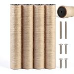 Cat Scratching Post 4PCS M8 PETUOL 15.7in Sisal Pole Screws-0