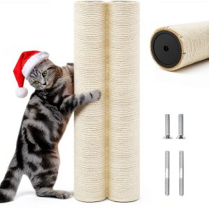 Cat Scratching Post Replacement ZZSY24 15.7in Sisal Pole-0