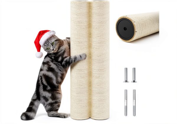 Cat Scratching Post Replacement ZZSY24 15.7in Sisal Pole-0
