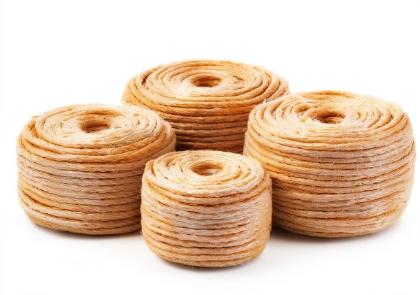 Natural Sisal Rope for Cat Scratcher 1/4 Inch by Pelzin White 100ft-2