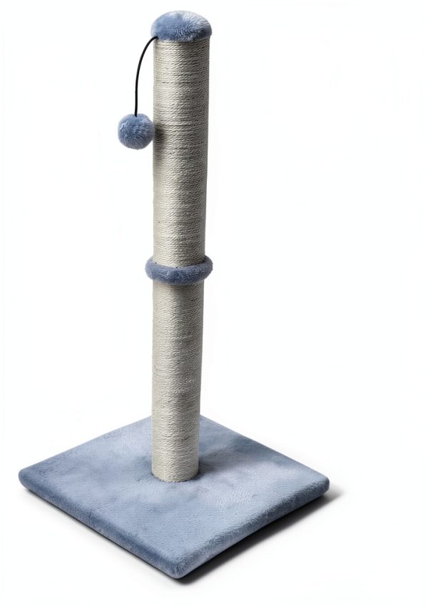 Dimaka 29" Tall Cat Scratching Post with Sisal Rope and Plush Cover-1